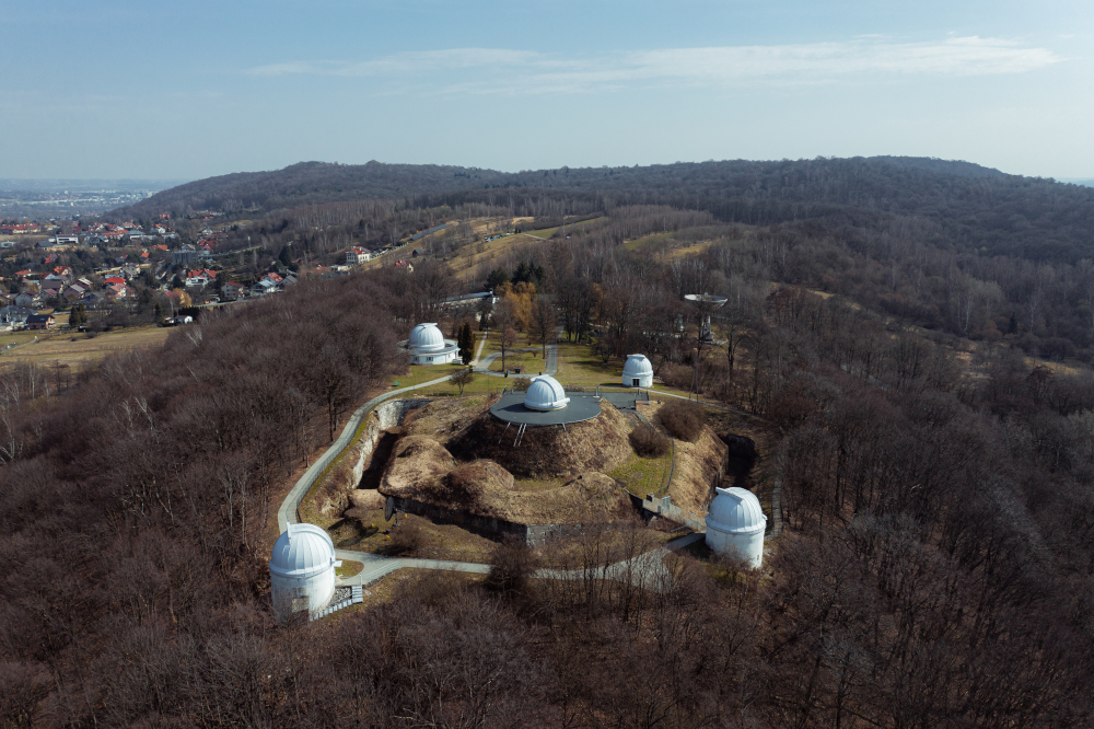 Panorama lotnicza krakowskiego obserwatorium